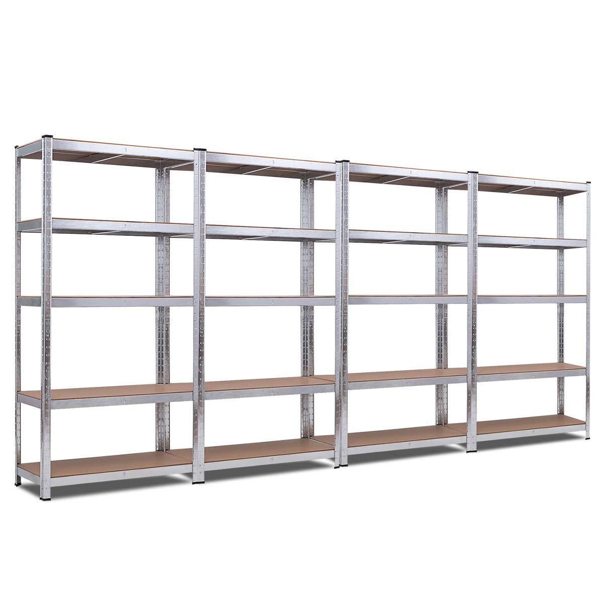 2 Pcs 5-Tier Storage Shelves, Garage Shelving Units