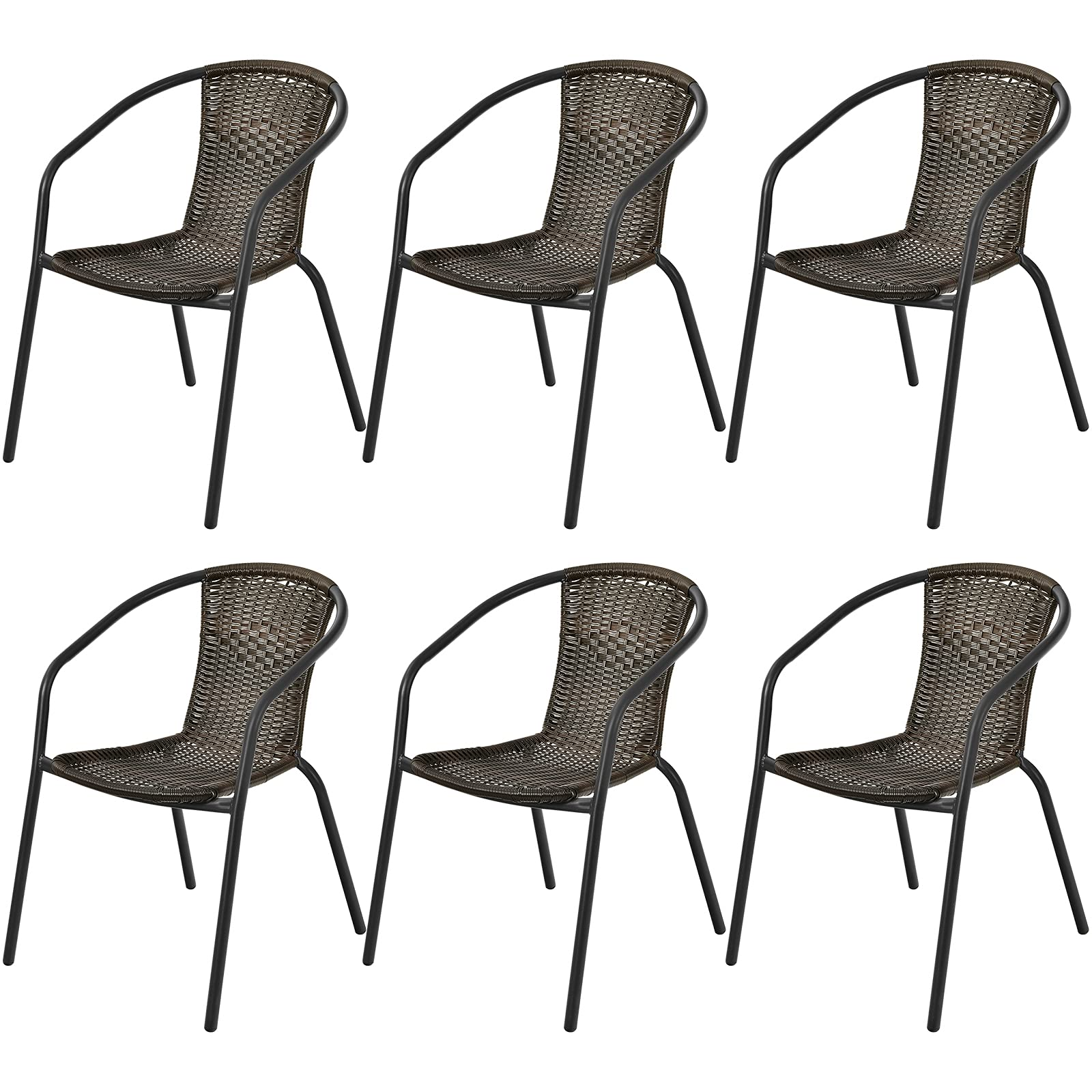Giantex Outdoor Chairs Rattan Dining Chair