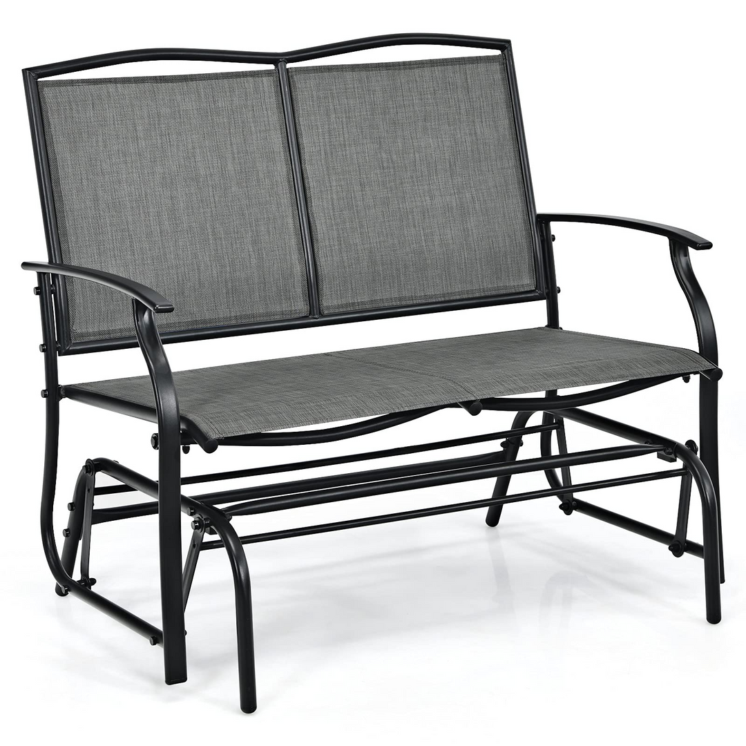 Giantex Patio Glider Stable Steel Frame for Outdoor Backyard