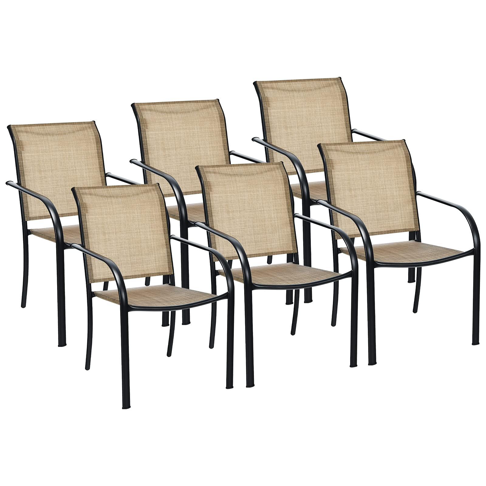 Giantex Outdoor Chairs with Breathable Fabric