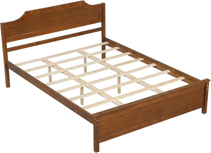 Giantex Queen/Twin/King/Full Size Wooden Bed Frame with Headboard
