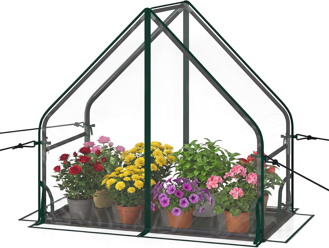 Giantex Mini Outdoor Portable Green House with Sturdy Metal Frame