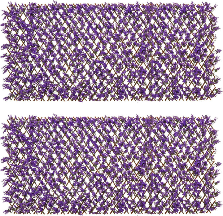 Giantex Expandable Fence Privacy Screen - Decorative Faux Fencing Panel for Balcony