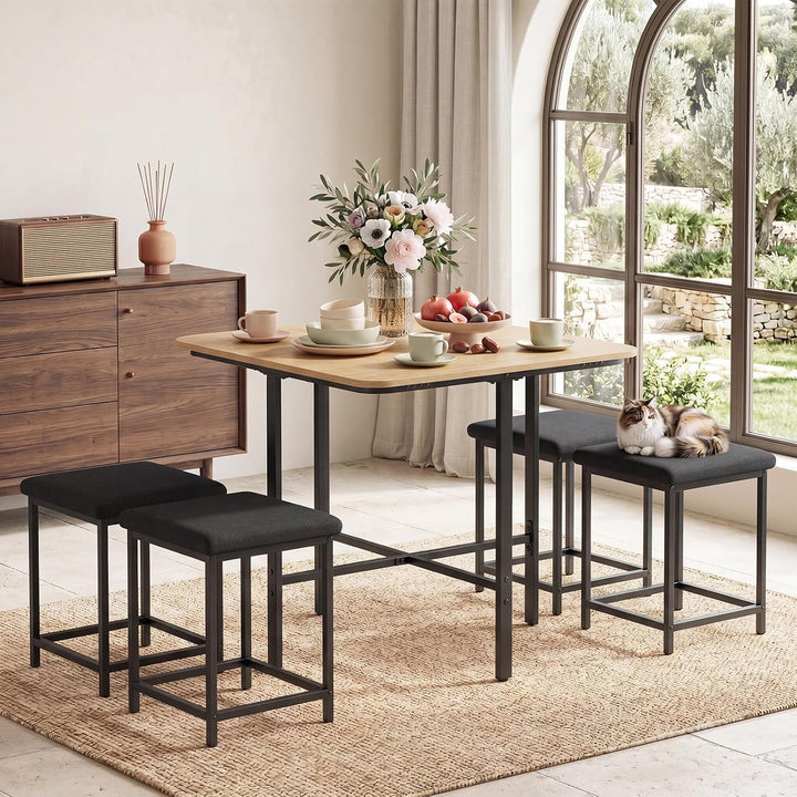 Giantex Space-Saving Kitchen Table and Chairs Set for 4