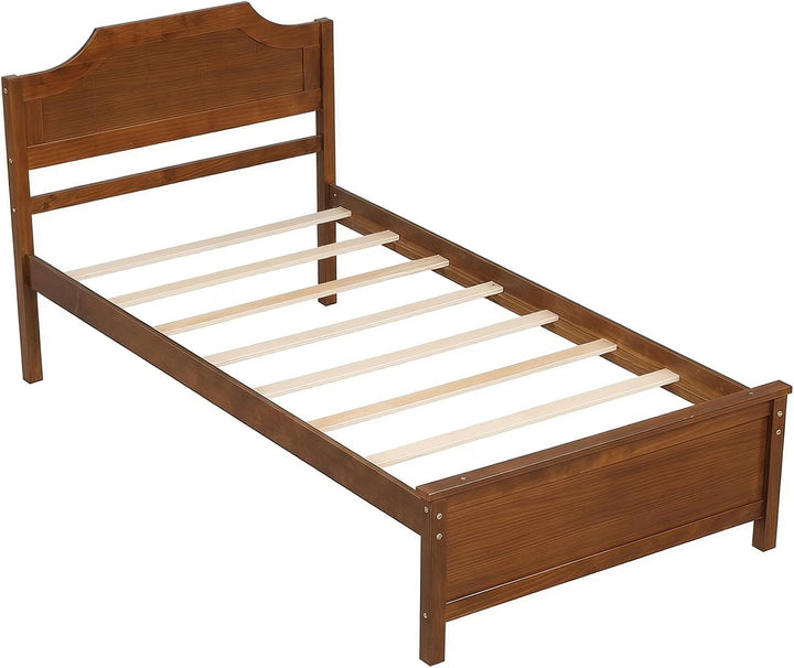 Giantex Queen/Twin/King/Full Size Wooden Bed Frame with Headboard