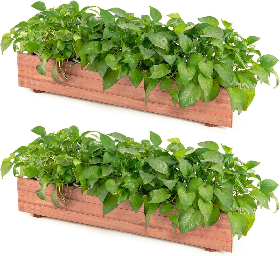 Raised Garden Bed Flower or Vegetable Planter (36" L X 7" W X 6.5" H)