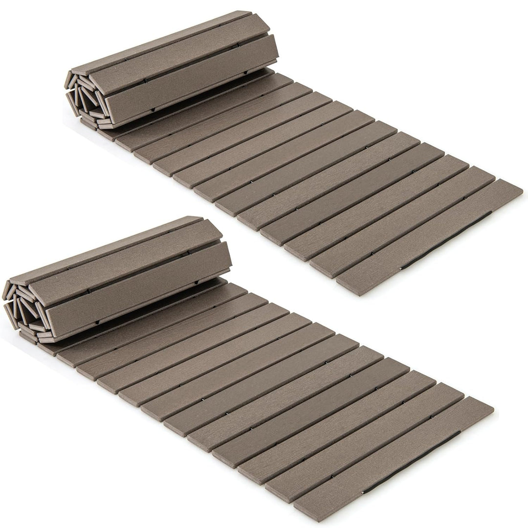 Giantex 8 FT Garden Pathway, Waterproof HDPE Outdoor Walkway with Non-Slip Surface (1/2)