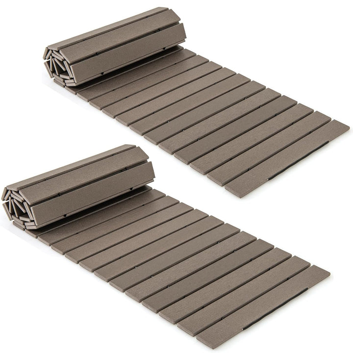 Giantex 8 FT Garden Pathway, Waterproof HDPE Outdoor Walkway with Non-Slip Surface (1/2)