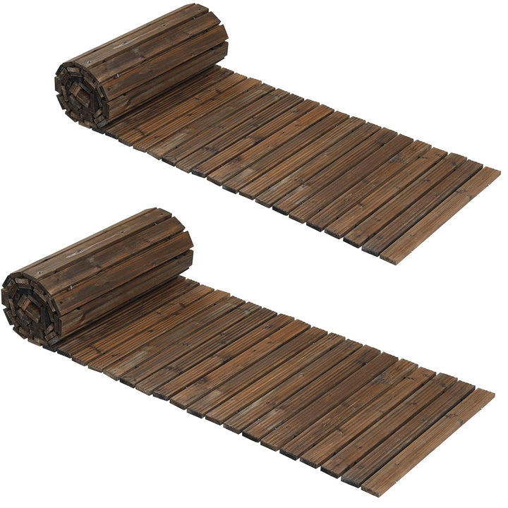 Giantex 12 FT Wooden Garden Pathway (1/2)