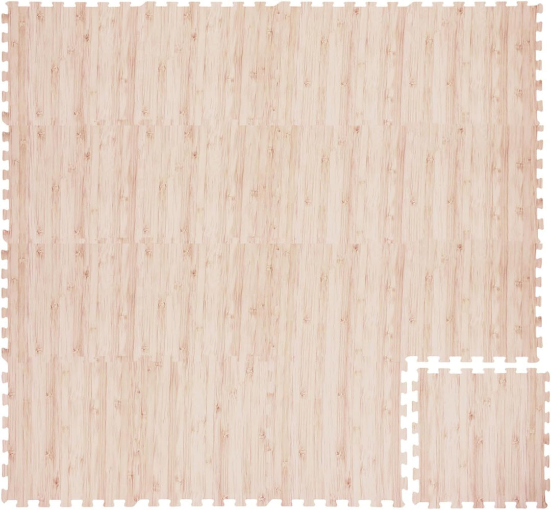 Giantex Wood Grain Floor Tiles Foam Mat
