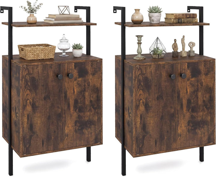 Giantex 38" Tall Bookshelf with Storage Cabinet (1/2)
