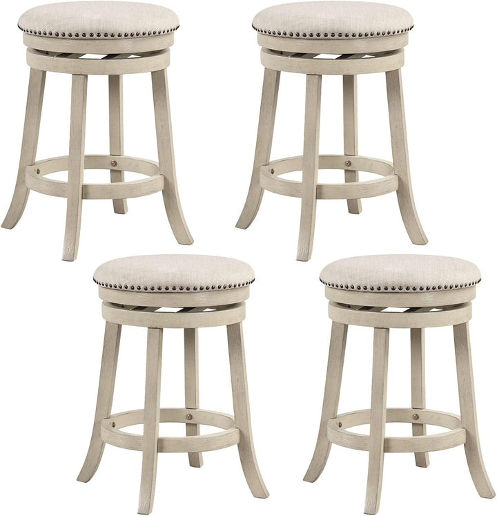Giantex 26.5" Swivel Bar Stools Set of 2/4 with Comfy Padded Seat Cushion