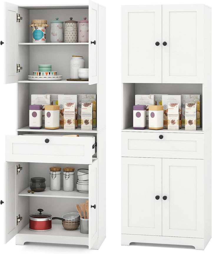 Giantex 67.5" Tall Floor Storage Cabinet w/4 Doors & 1 Drawer