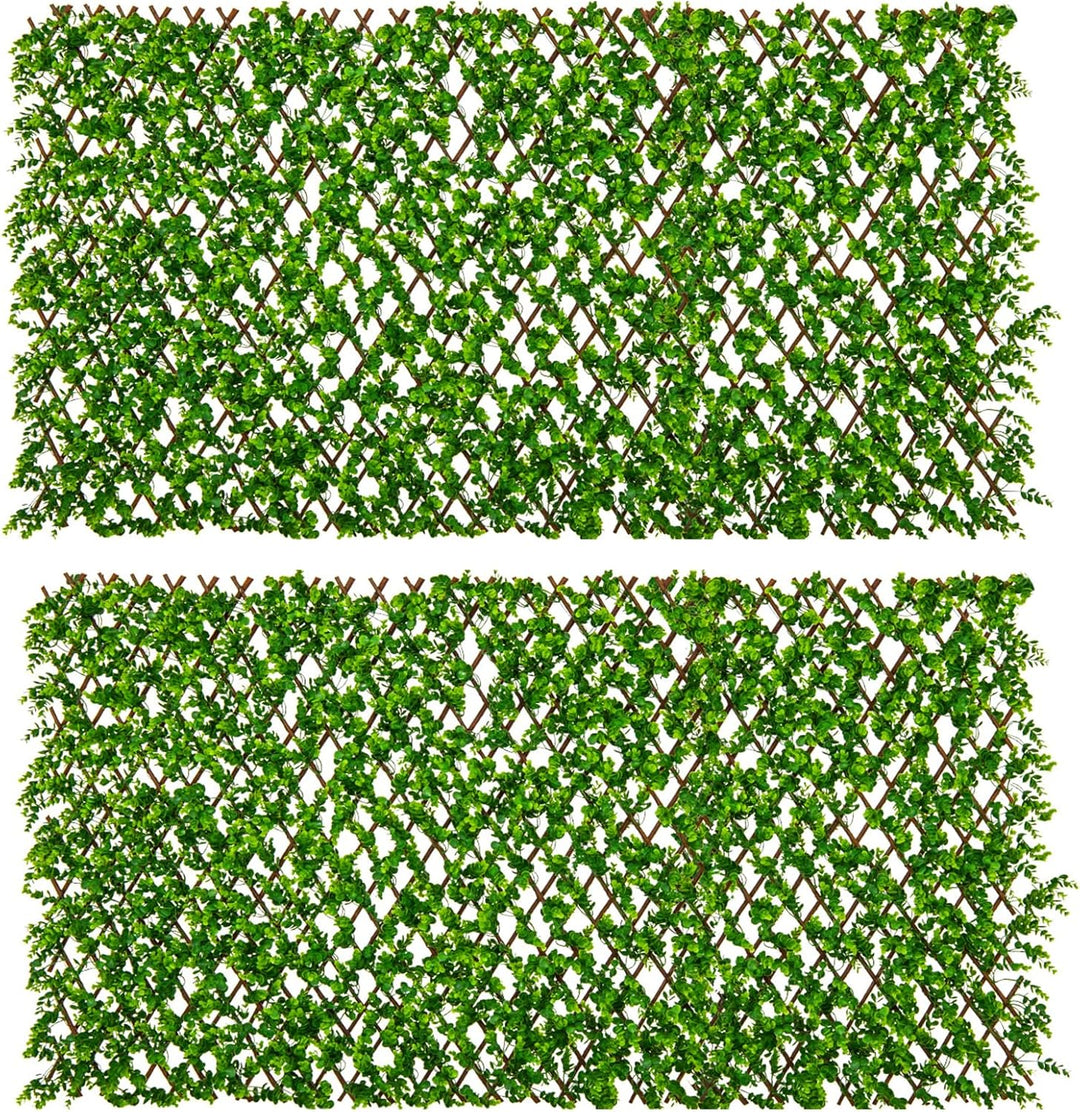 Giantex Expandable Fence Privacy Screen - Decorative Faux Fencing Panel for Balcony