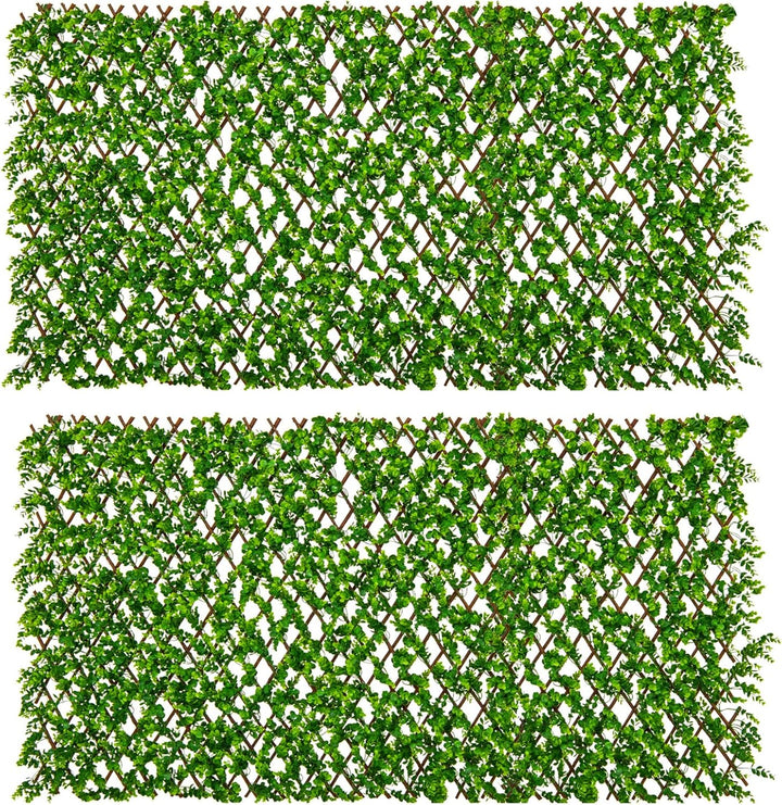 Giantex Expandable Fence Privacy Screen - Decorative Faux Fencing Panel for Balcony