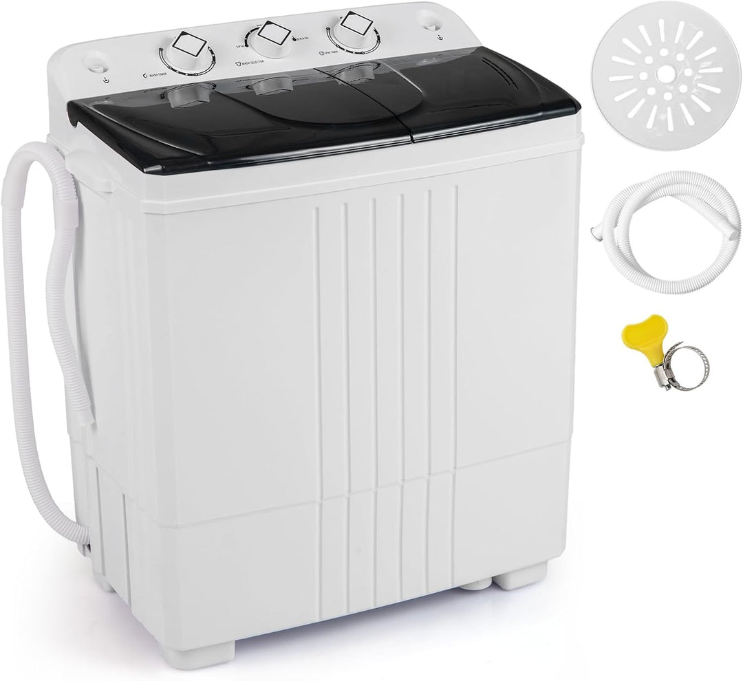 Giantex Portable Washing Machine 20 LBS Washer & Spinner Combo with Built-in Drain Pump & Time Control