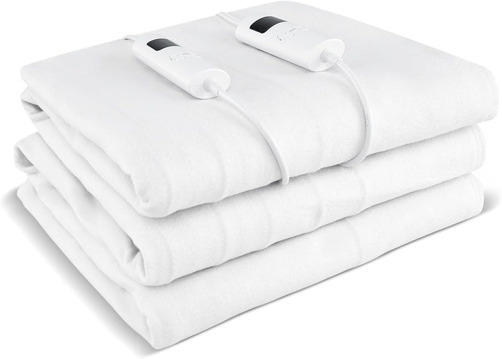 Giantex Heated Mattress Pad, Machine Washable Bed Warmer with Dual Controller