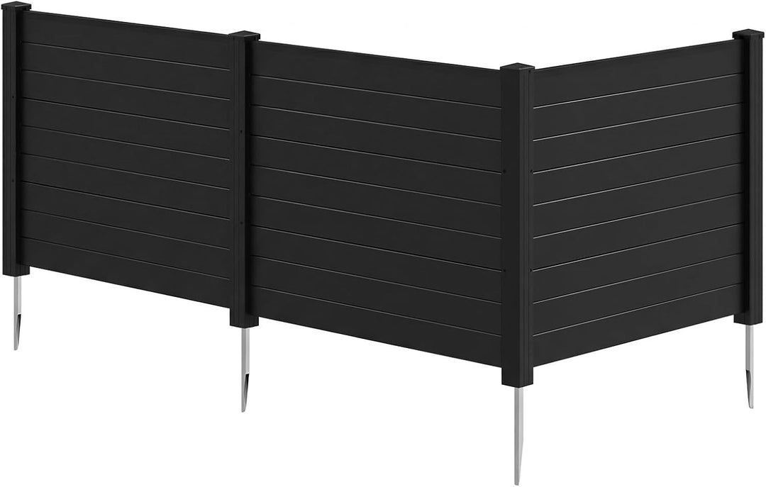Giantex No-Dig Air Conditioner Fence with Metal Stakes 48''W x 36''H