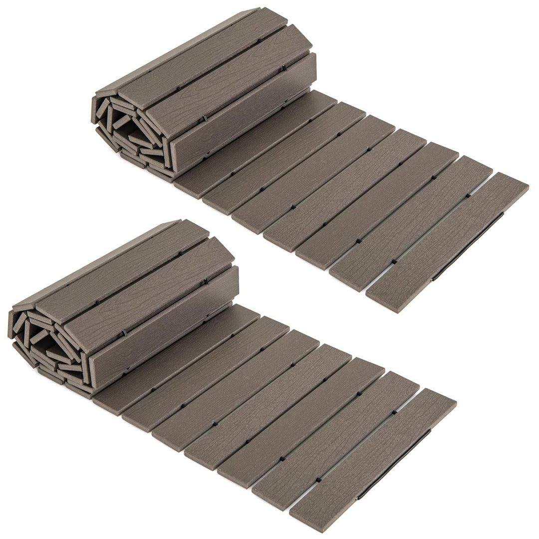 Giantex 8 FT Garden Pathway, Waterproof HDPE Outdoor Walkway with Non-Slip Surface (1/2)