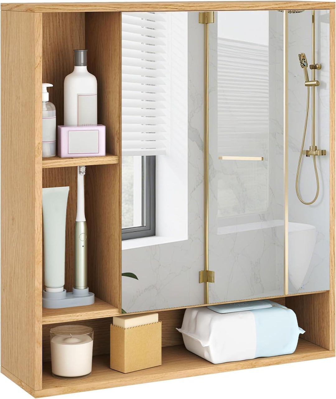 Giantex Bathroom Wall Mounted Medicine Cabinet w/Single Door