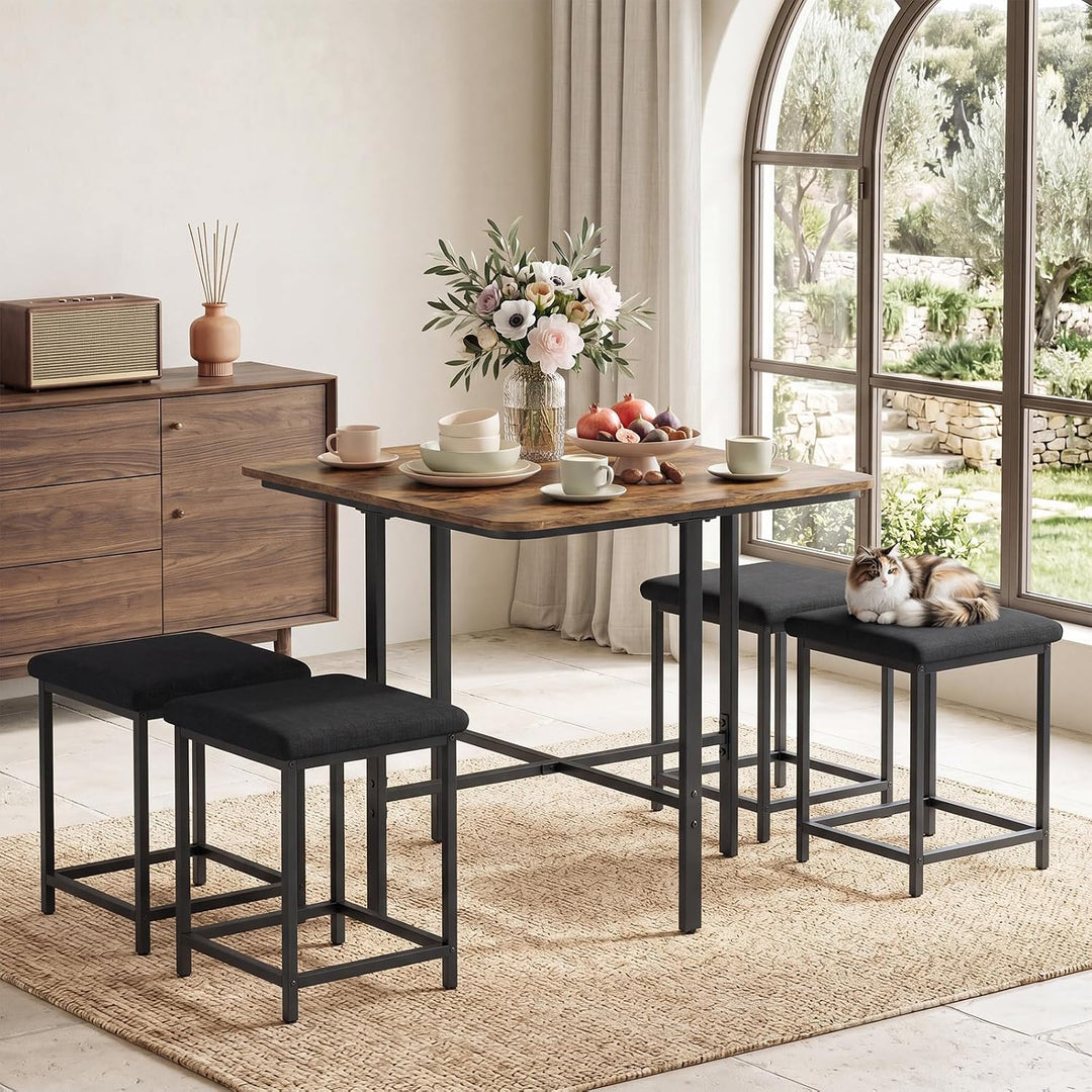 Giantex Space-Saving Kitchen Table and Chairs Set for 4