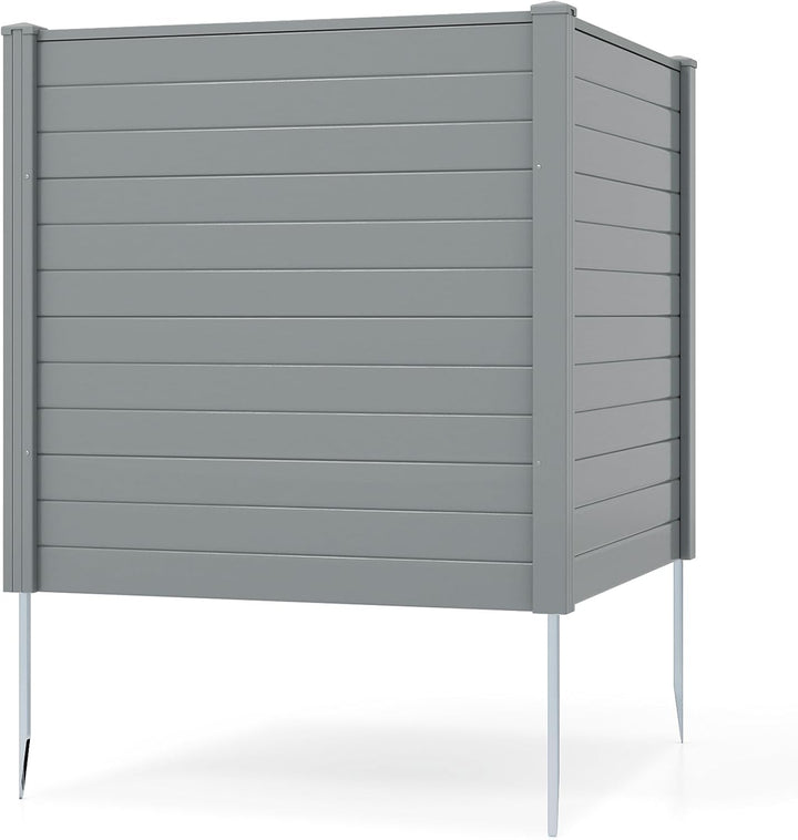 Giantex Air Conditioner Fence 2/4 Panels - 48''W x 48''H Outdoor Privacy Screen with Upgraded Metal Stakes