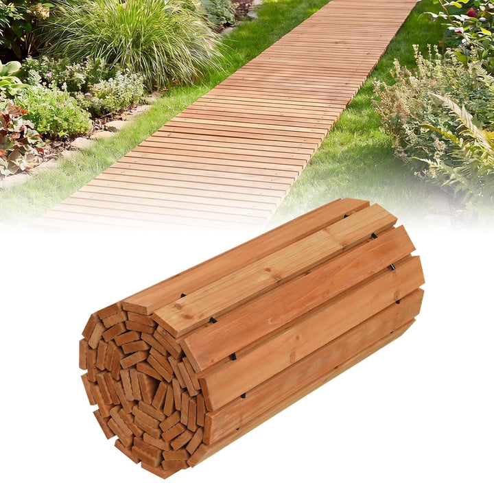 Giantex 12 FT Wooden Garden Pathway (1/2)