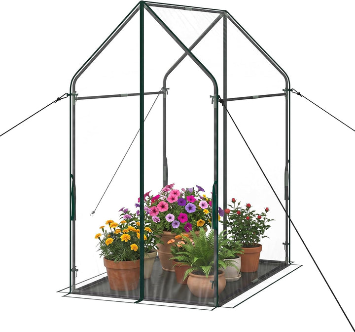 Giantex Mini Outdoor Portable Green House with Sturdy Metal Frame