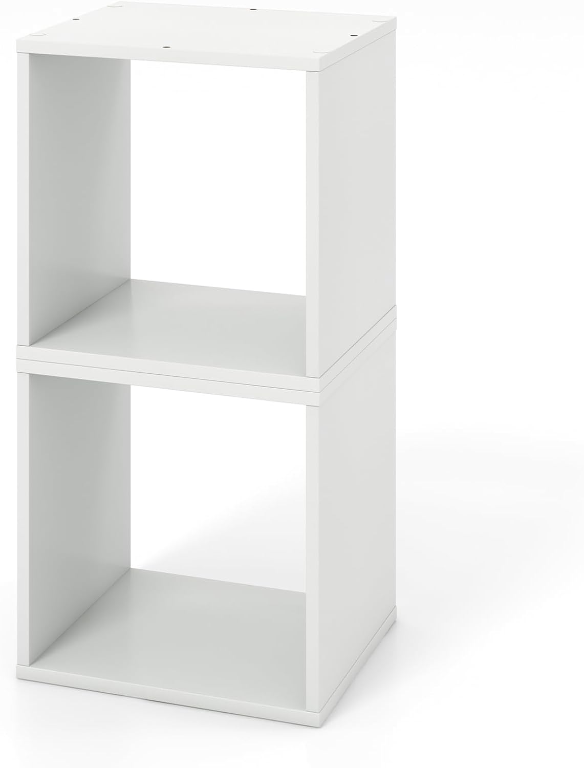 Giantex 2 Cube Bookshelf Organizer, 2-Tier Stackable Cube Storage Organizer