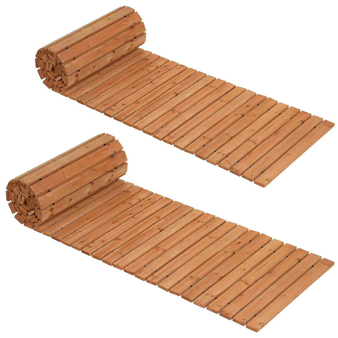 Giantex 12 FT Wooden Garden Pathway (1/2)