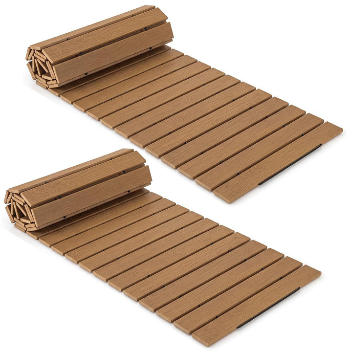 Giantex 8 FT Garden Pathway, Waterproof HDPE Outdoor Walkway with Non-Slip Surface (1/2)