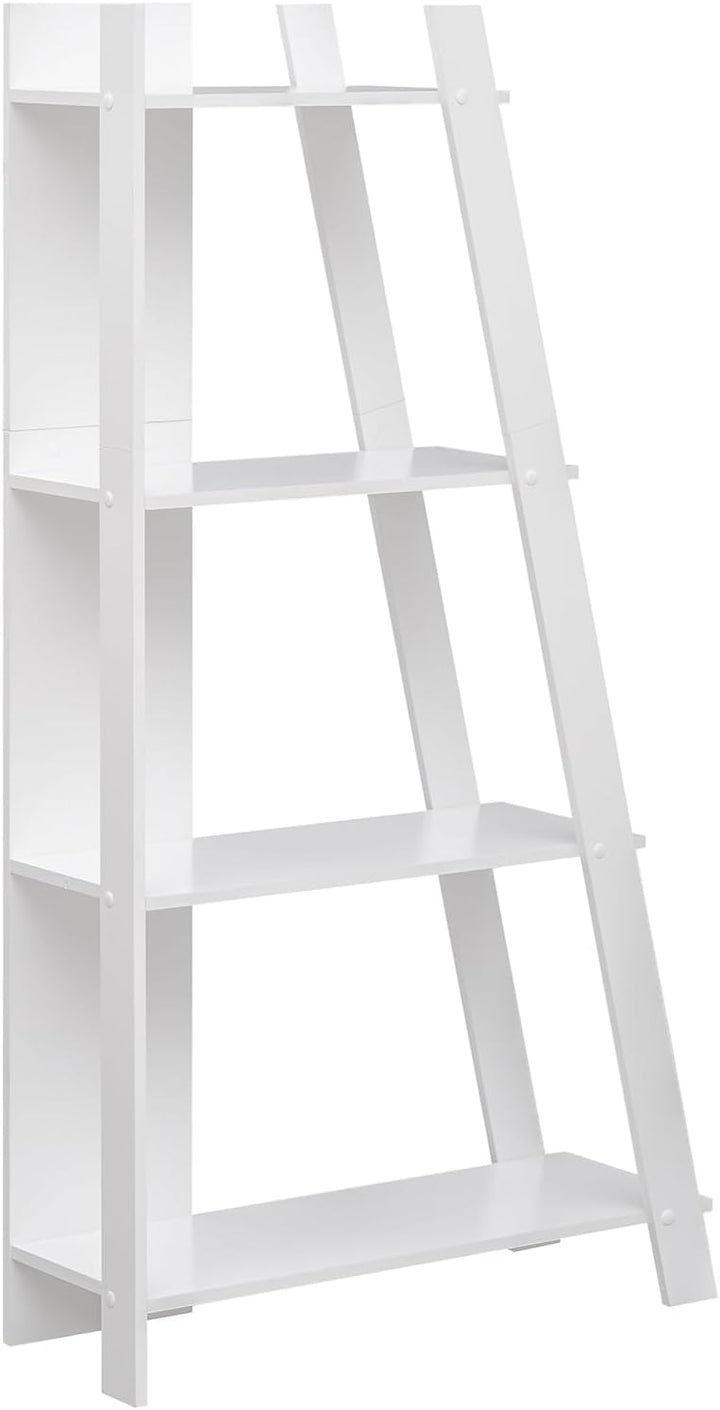 Giantex 4 Tier/ 5-Tier Narrow Wooden Vertical Trapezoidal Bookcase