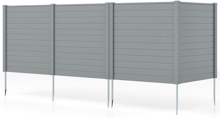 Giantex Air Conditioner Fence 2/4 Panels - 48''W x 48''H Outdoor Privacy Screen with Upgraded Metal Stakes