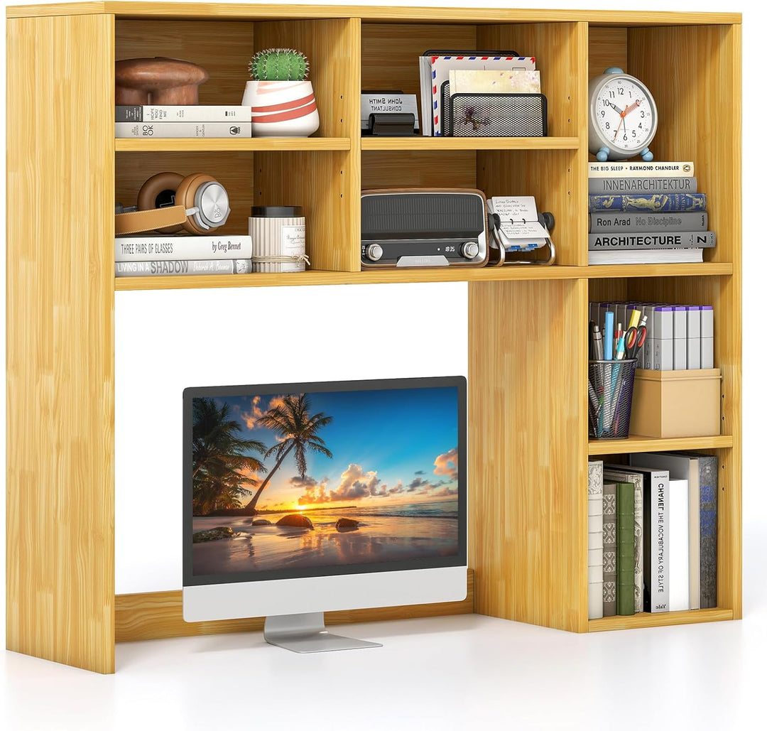 Giantex Wooden Desktop Storage Organizer for Dorm College Office