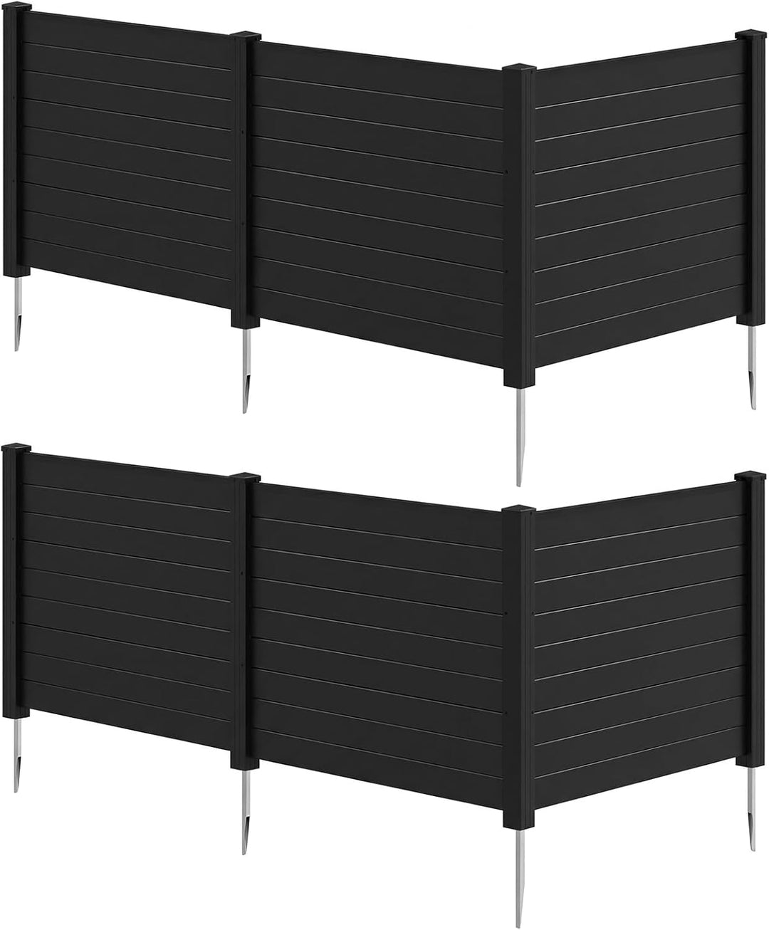 Giantex No-Dig Air Conditioner Fence with Metal Stakes 48''W x 36''H