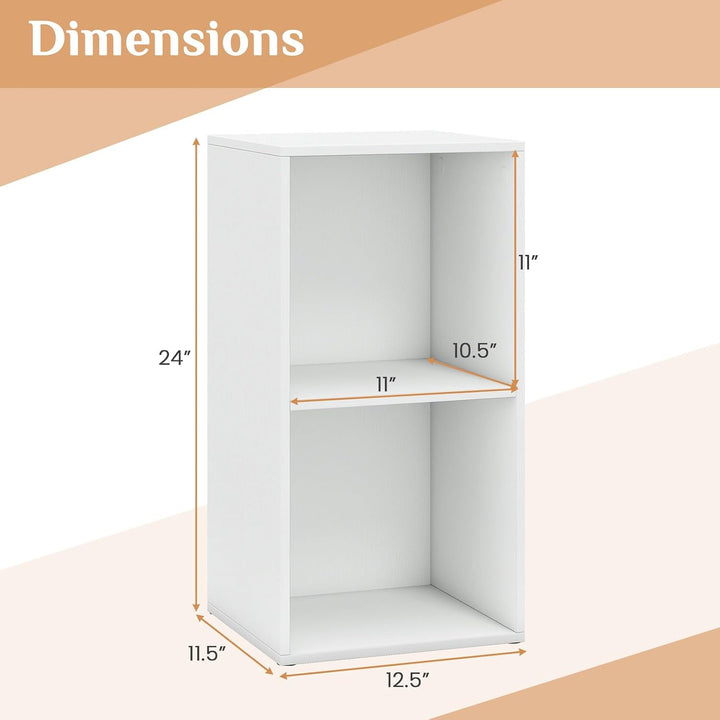 Giantex 3-Cube Modern Bookcase, Vertical or Horizontal