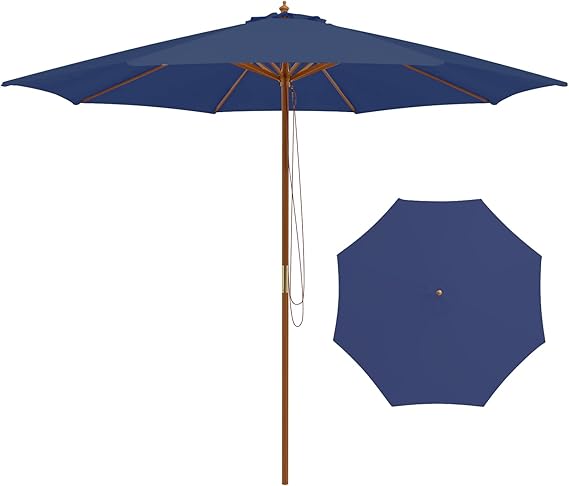 Giantex 10FT Patio Umbrella, Navy Giantex 10FT Patio Umbrella, Navy
