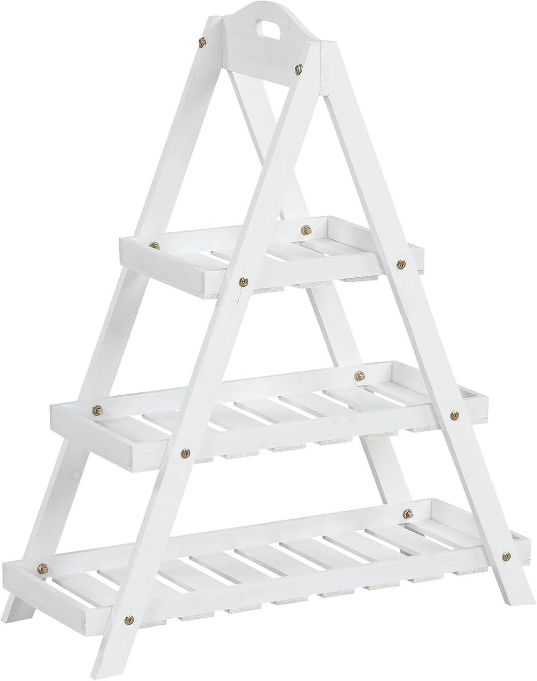 Giantex 3-Tier Plant Stand Indoor | 28.5" Wood Flower Pot Plant Display Shelf