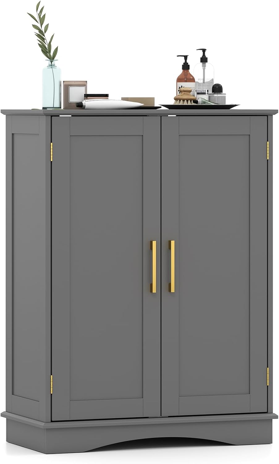 Giantex Bathroom Storage Cabinet Modern 31.5" Cupboard with Adjustable Shelves