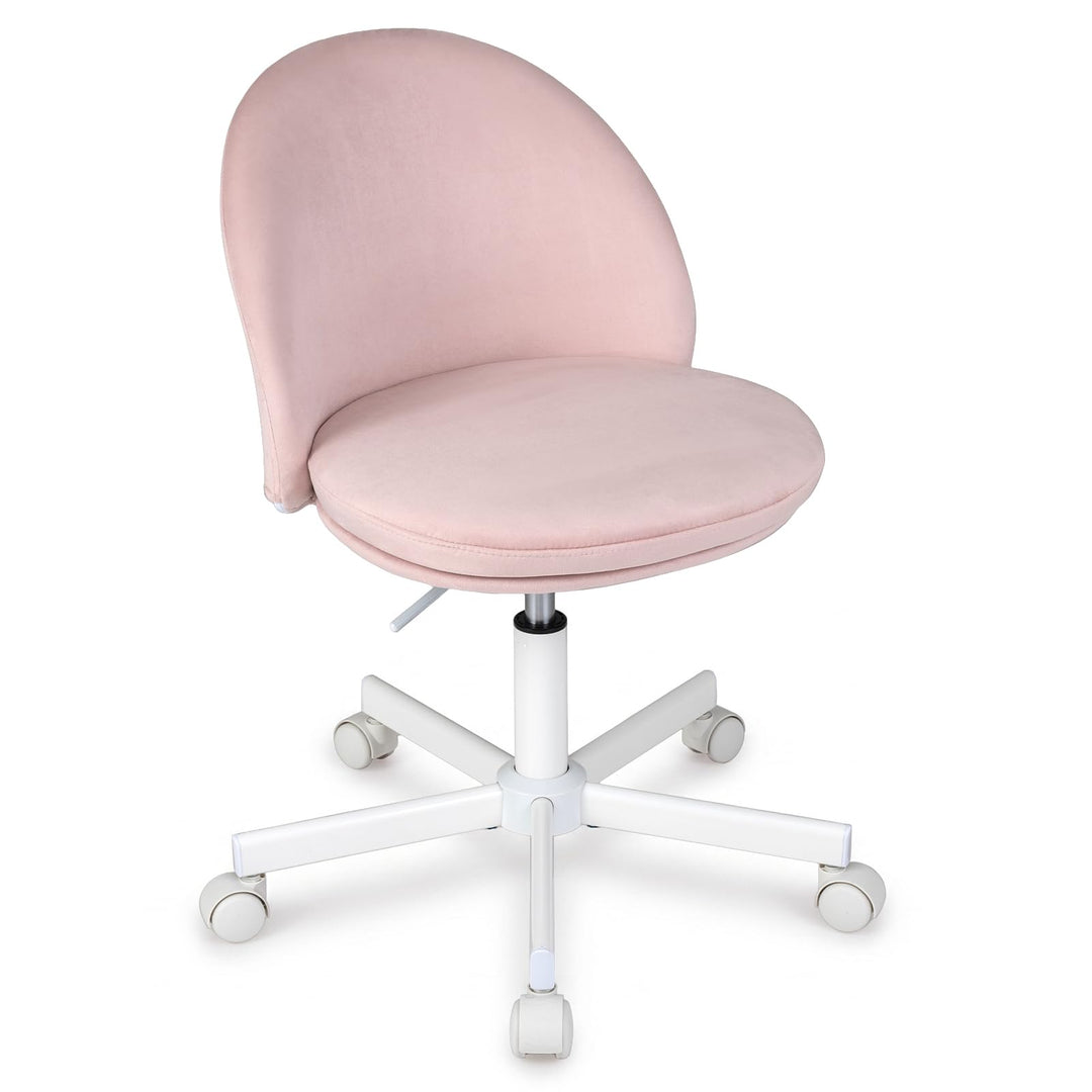 GIANTEX Small Office Chair | Ergonomic Vanity Chair with Low Back (1/2)