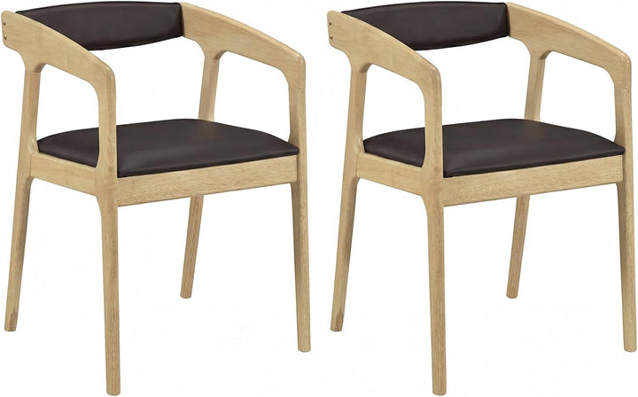 Giantex Modern Accent Chair - PU Leather Upholstered Armchairs w/Cozy Backrest &amp; Padded Seat Cushion