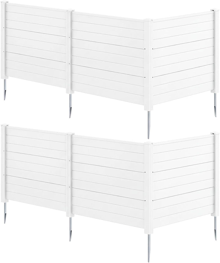 Giantex No-Dig Air Conditioner Fence with Metal Stakes 48''W x 36''H