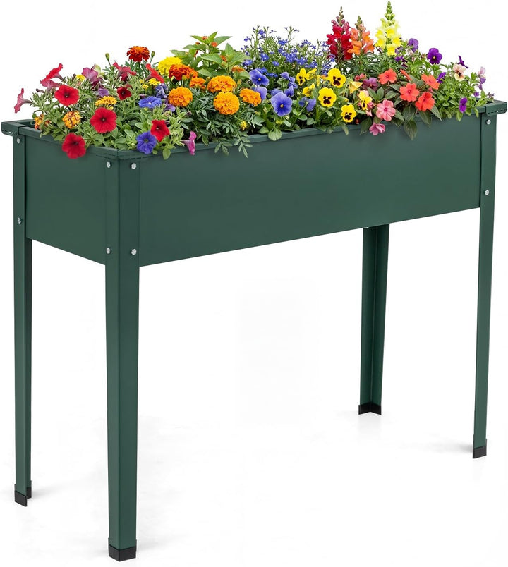 Giantex Metal Raised Garden Bed with Legs(40”x16”x32”)