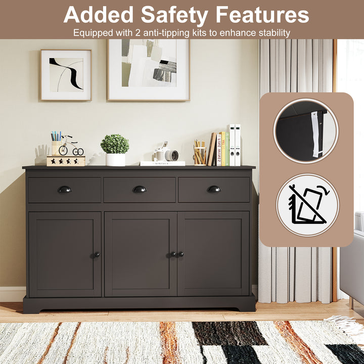 Giantex Sideboard Buffet Server Storage Cabinet Console Table