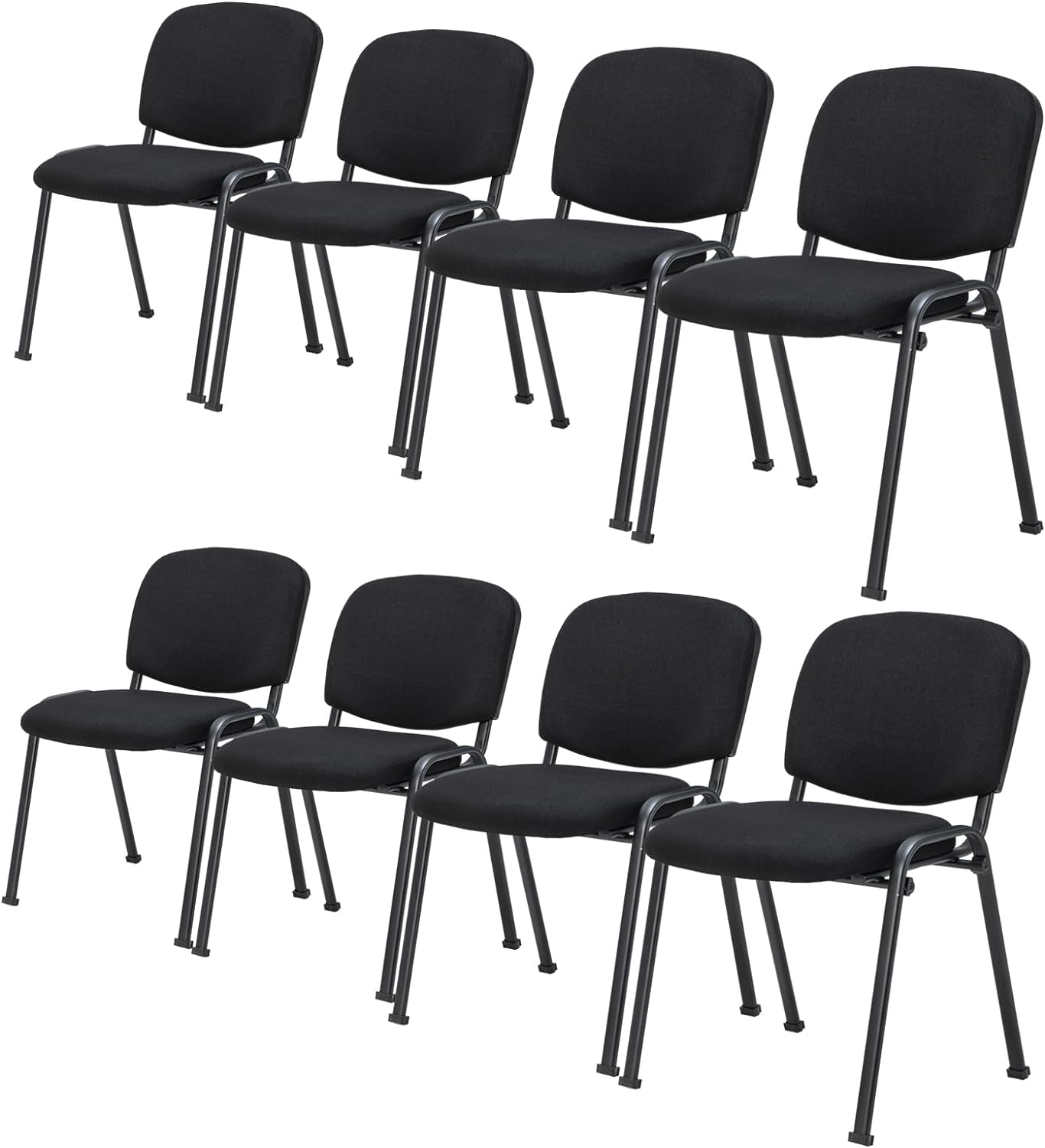 Giantex 5-Pack / 10-Pack Conference Chair Set - Stackable Guest Chair with Metal Frame