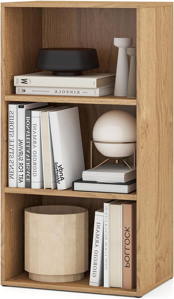 3 Shelf Bookcase Book Shelves Open Storage Cabinet