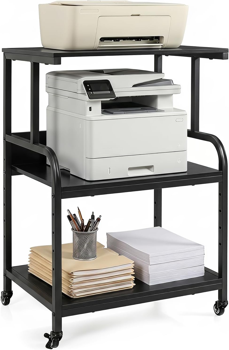 Giantex Rolling Printer Stand with Adjustable Storage Shelf