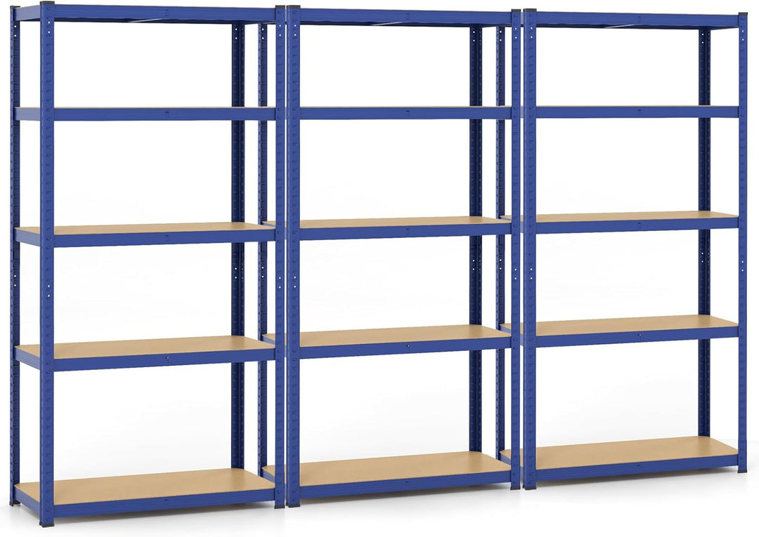 Giantex 5-Tier Storage Utility Shelves, 2000 LBS Total Load Capacity, Metal Garage Shelving Unit