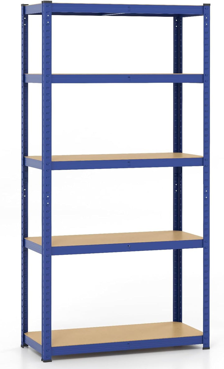 Giantex 5-Tier Storage Utility Shelves, 2000 LBS Total Load Capacity, Metal Garage Shelving Unit