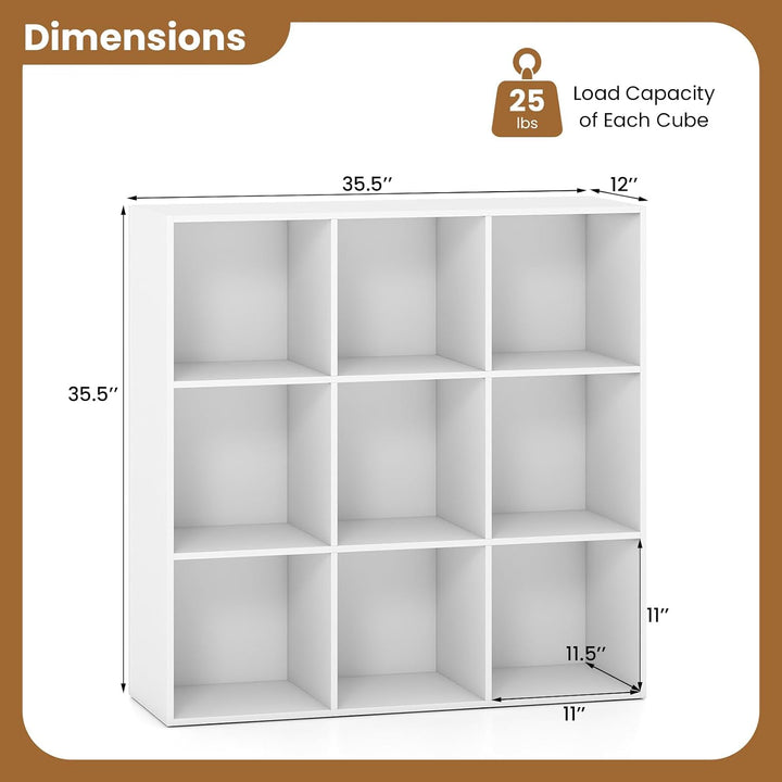 GIANTEX Cube Bookshelf Tool-Free Assembly Wooden Book Shelf